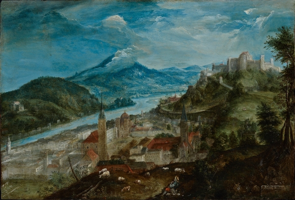 Philipp van den Bossche (Bosch, Busch, Posch), Blick auf Salzburg, 1599, Inv.-Nr. 1900-2013