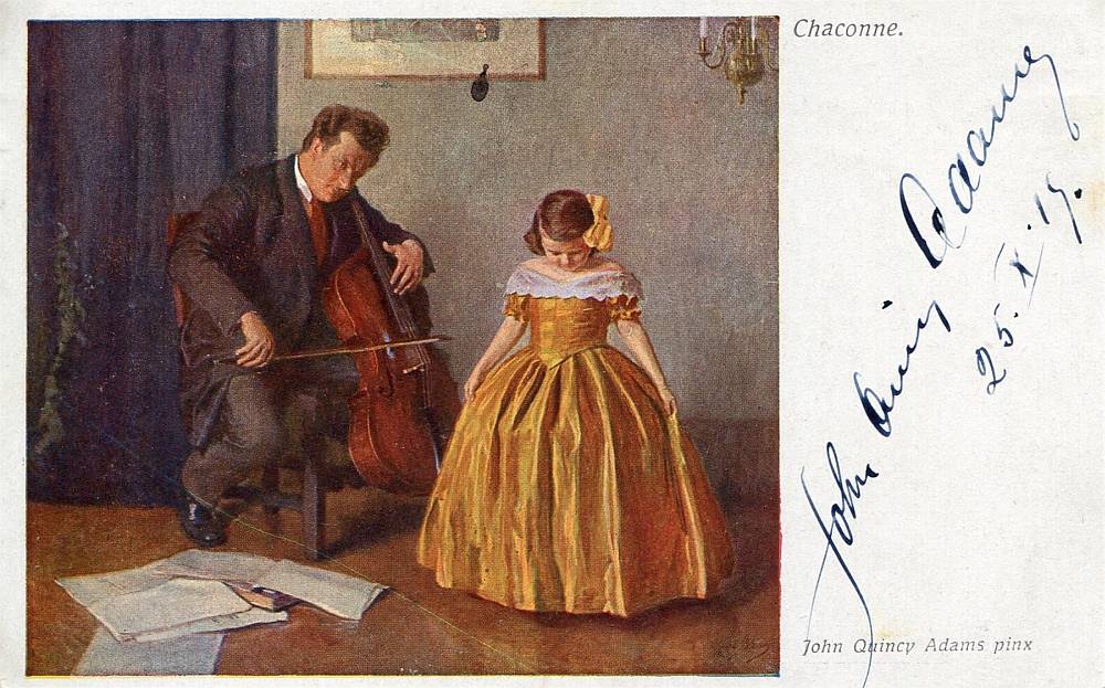 Heinz Urmann, John Quincy Adams, Autogrammansichtskarte John Quincy Adams v. 25. 10. 1919, 1919,  Inv.-Nr.BIB AUT 10001