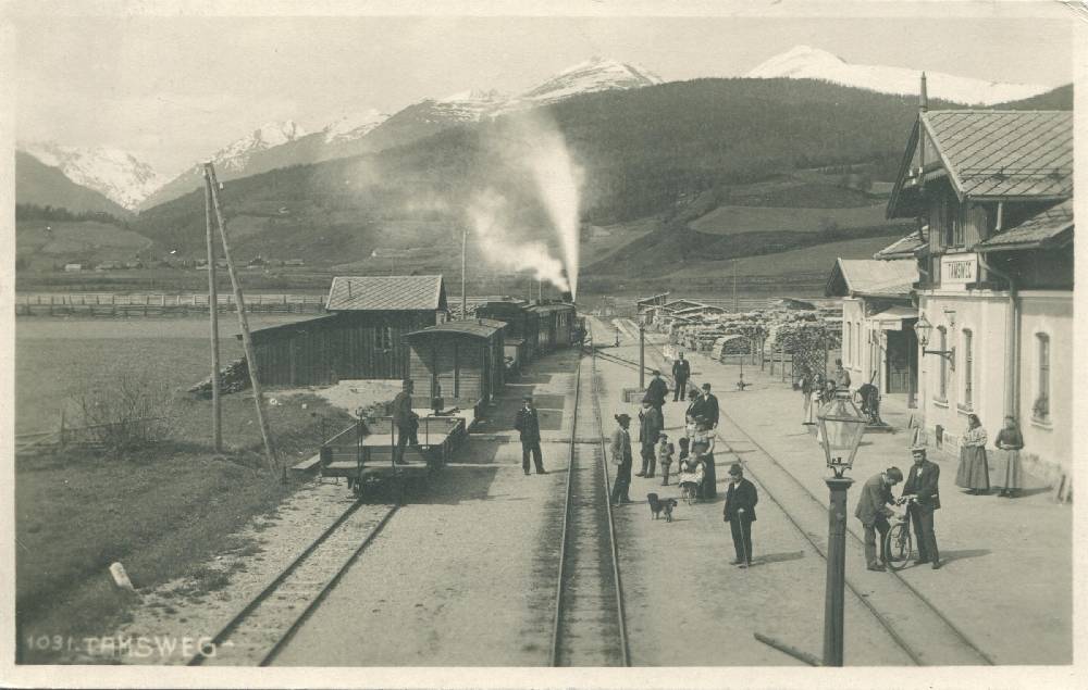 Helff Lichtbild, Film A.G. Graz, der Bahnhof von Tamsweg im Lungau, 1923,  Inv.-Nr. Foto 42461